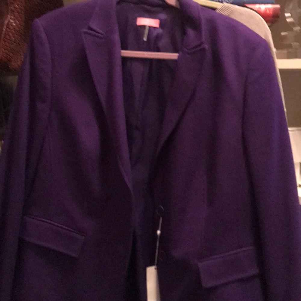 Basler purple blazer.